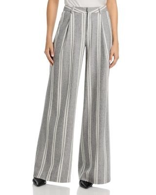 L'Agence Allanah Stripe Mid Rise Pants