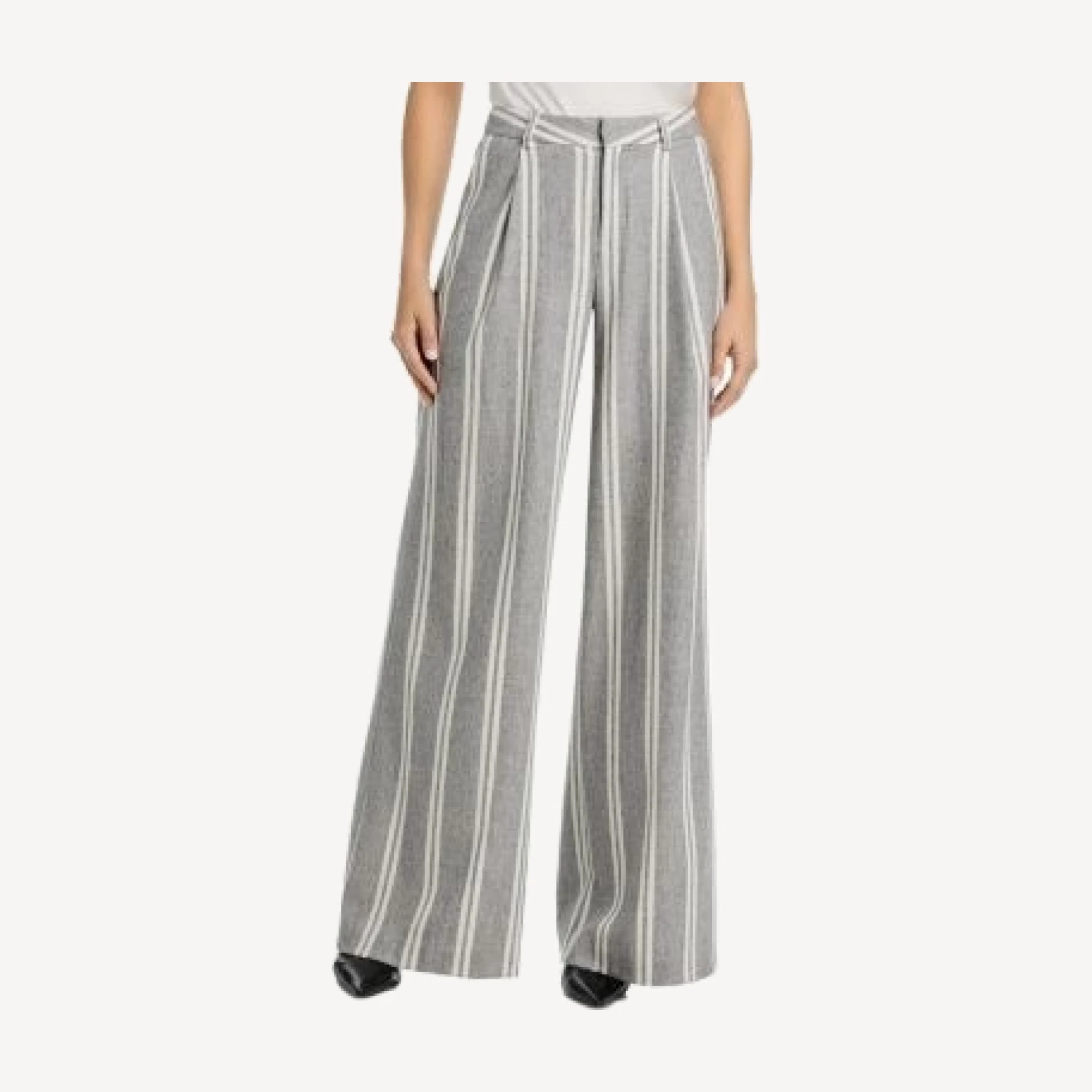 L'Agence Allanah Stripe Mid Rise Pants