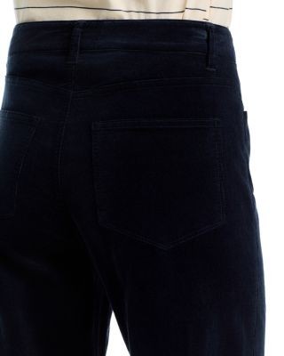 Paige Anessa High Rise Wide Leg Corduroy Jeans in Navy