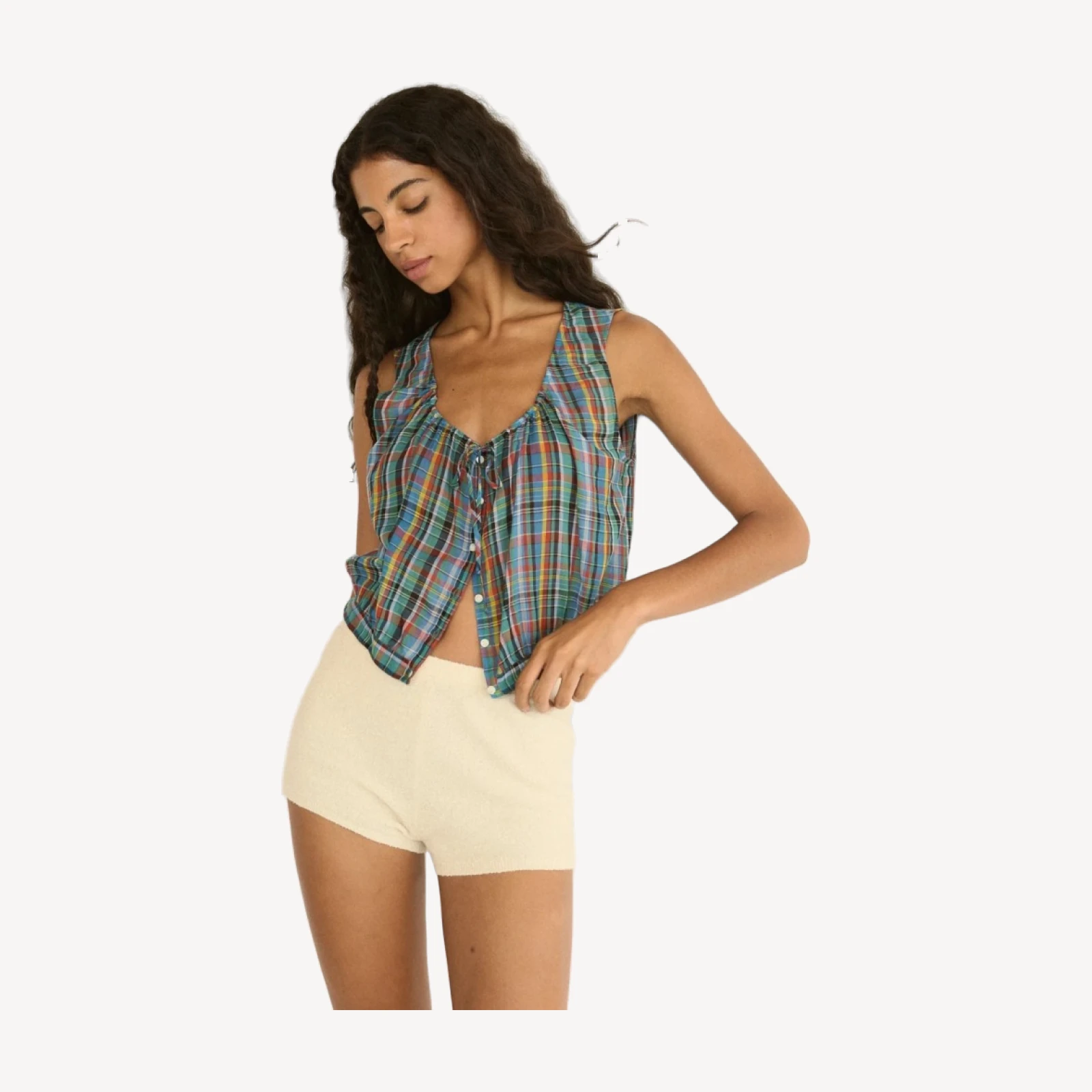 THEO TOP -- ALDERBROOK PLAID