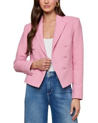 L'Agence Brooke Double Breasted Crop Blazer
