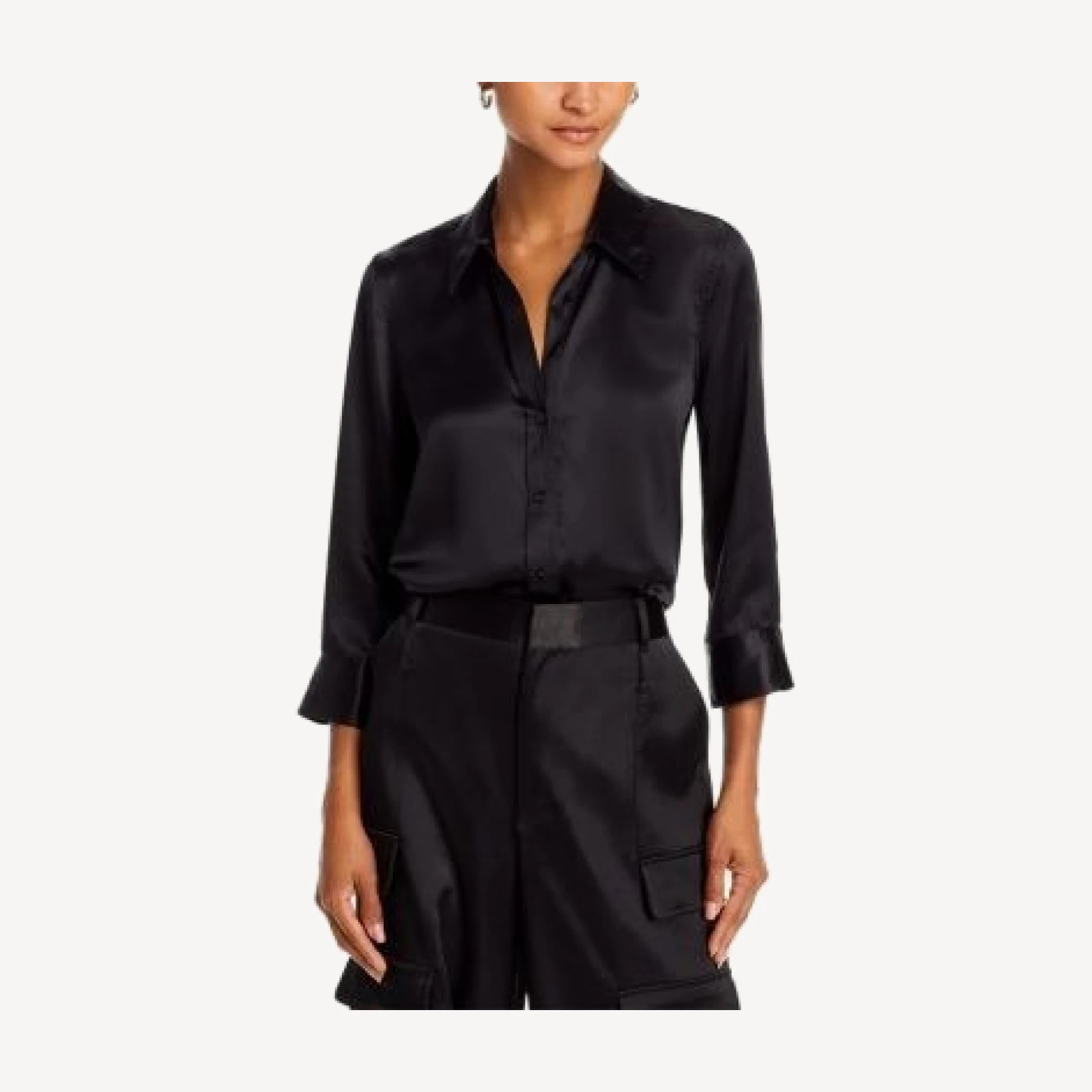 L'Agence Dani Silk Charmeuse Blouse