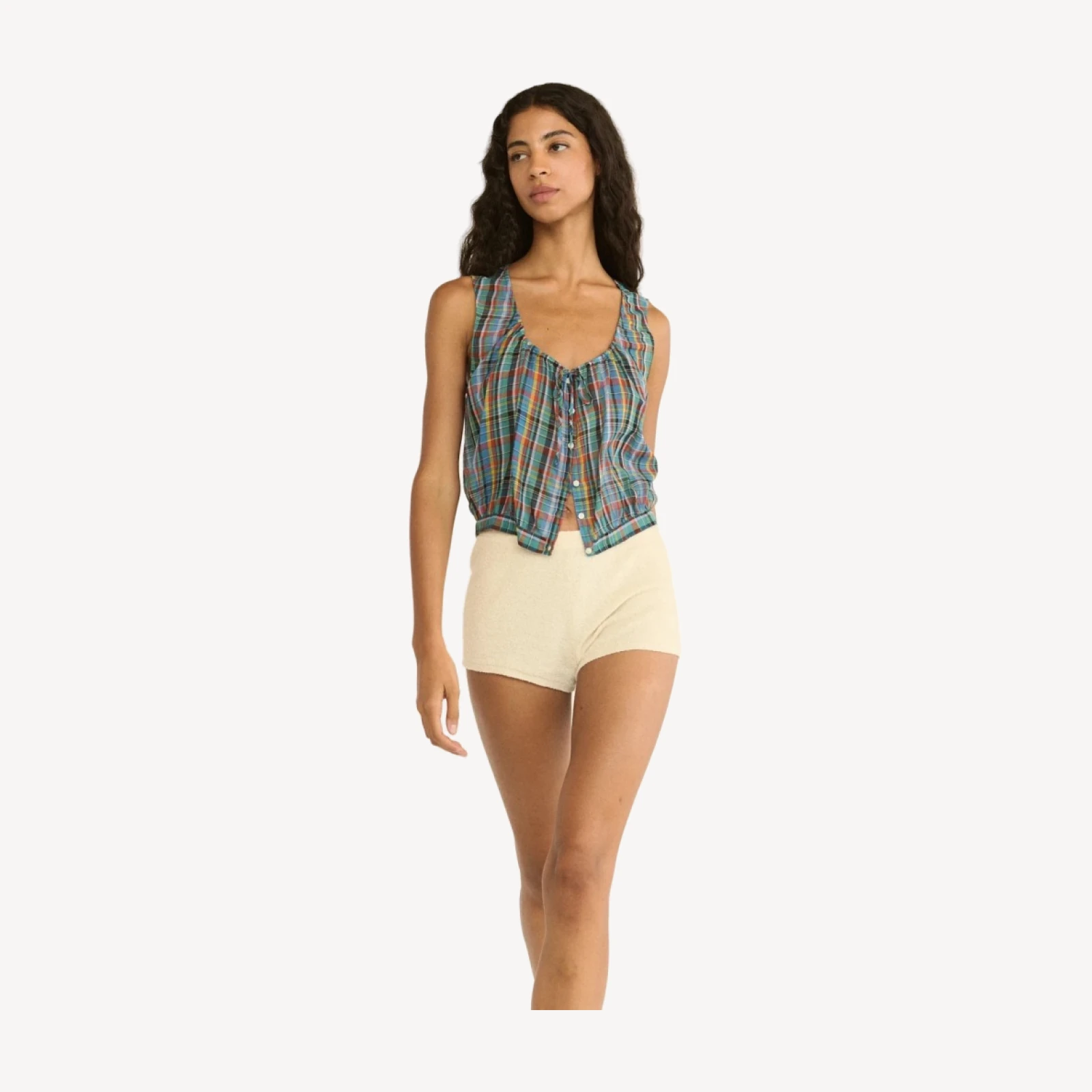THEO TOP -- ALDERBROOK PLAID