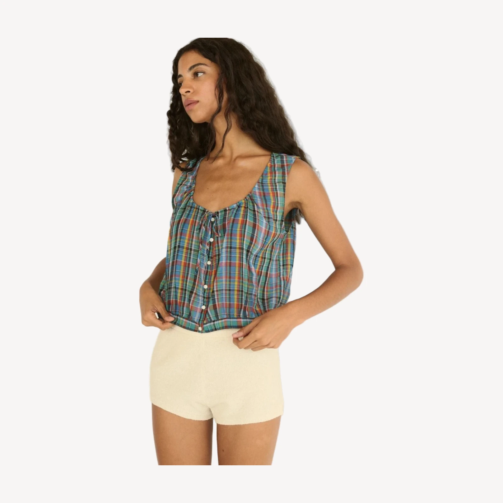 THEO TOP -- ALDERBROOK PLAID