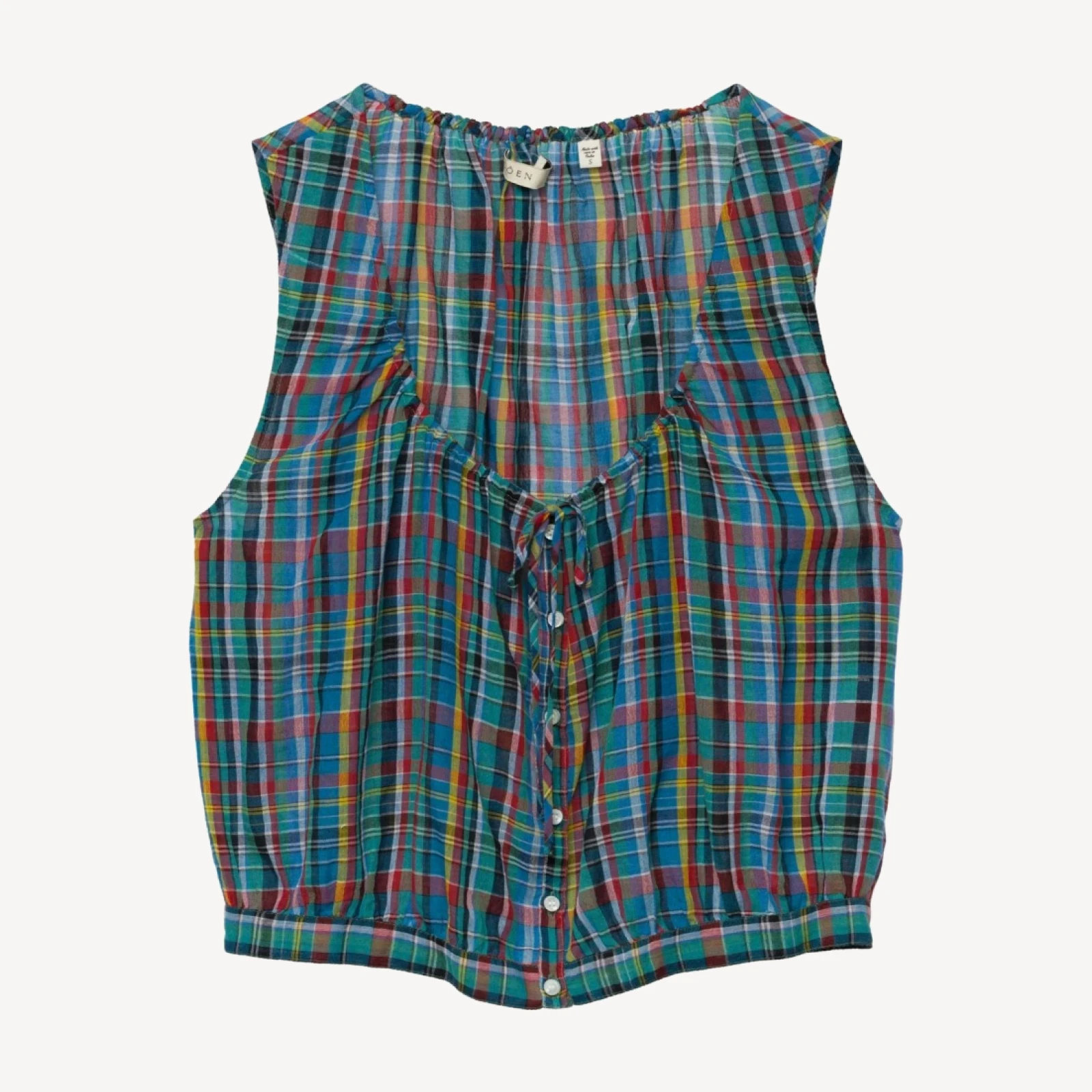 THEO TOP -- ALDERBROOK PLAID