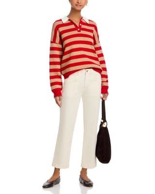 Paige Quincy Mid Rise Ankle Straight Jeans in Quartz Sand