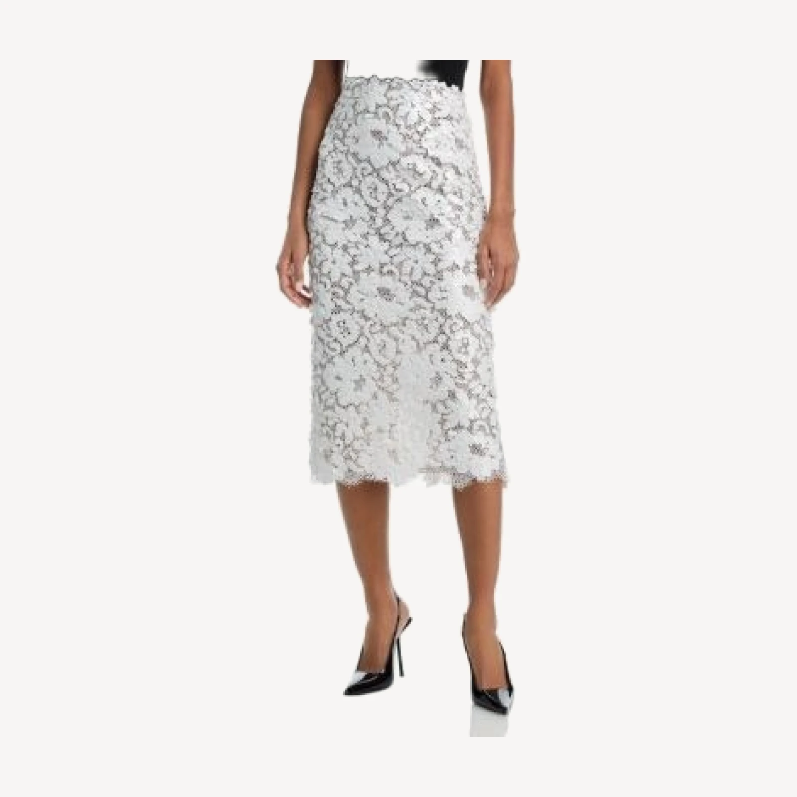 L'Agence Makena Sequin Pencil Skirt