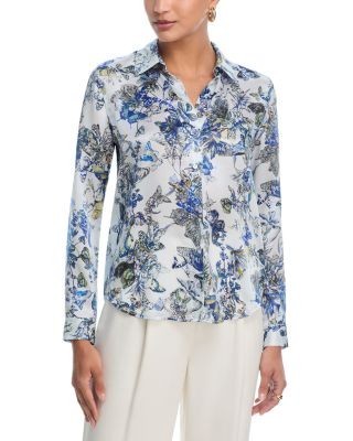 L'Agence Tyler Printed Silk Blouse