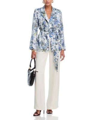 L'Agence Ciara Silk Robe Top