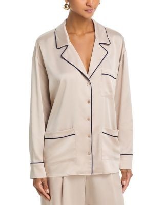 L'Agence Mara Lapel Relaxed Blouse
