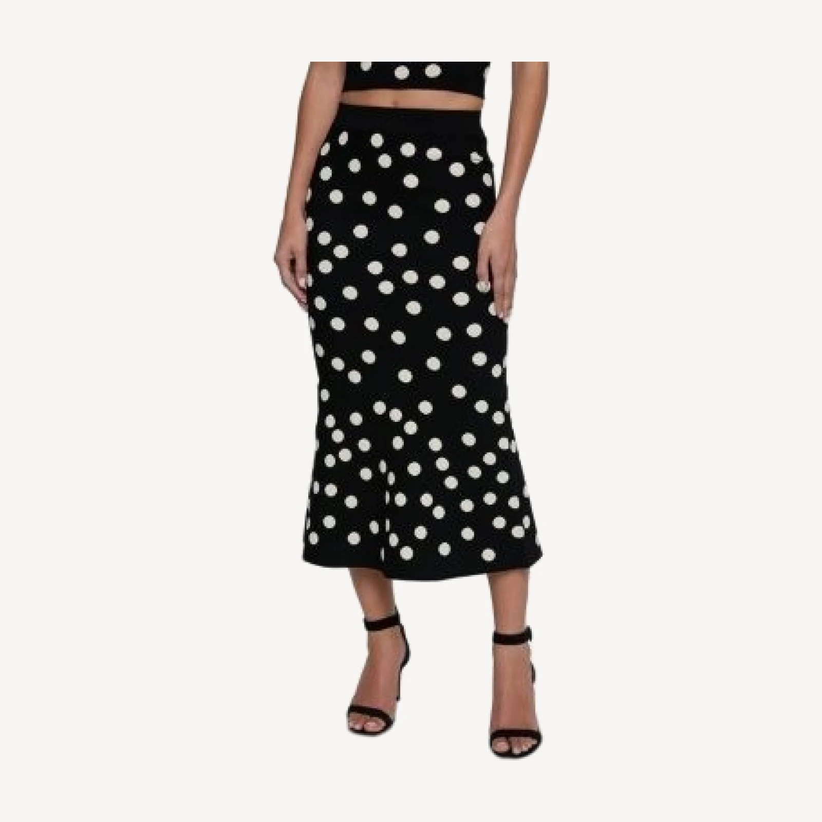 L'Agence Mae Polka Dot Flare Skirt