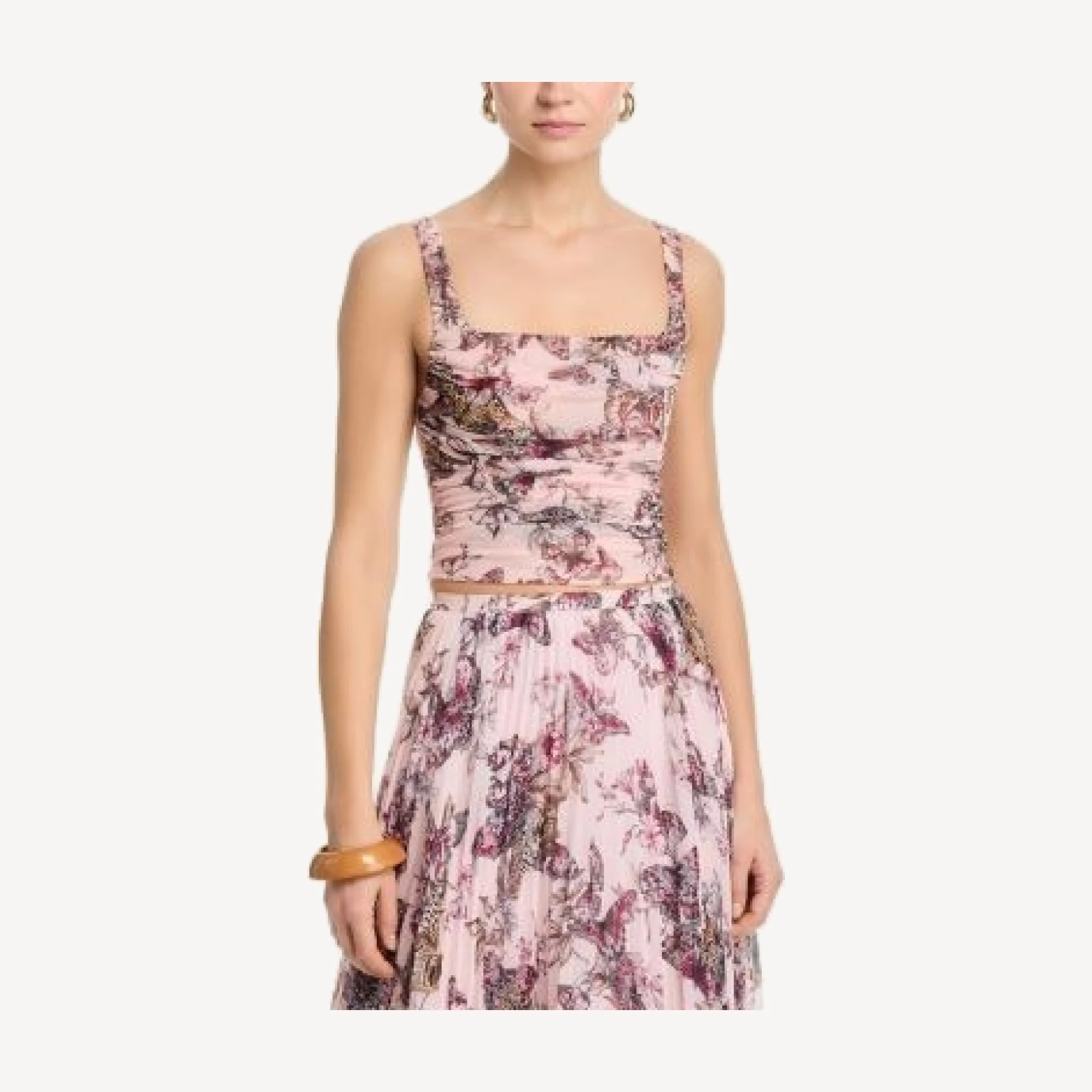 L'Agence Rasha Shirred Tank