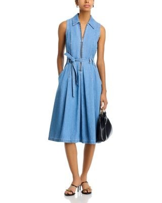 L'Agence Kieran Belted Shirt Dress