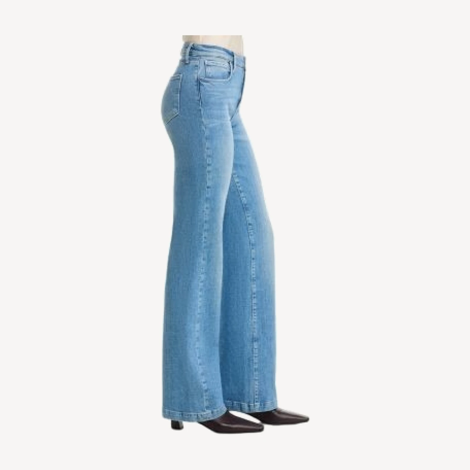 L'Agence Clayton High Rise Wide Leg Jeans in Calabasas