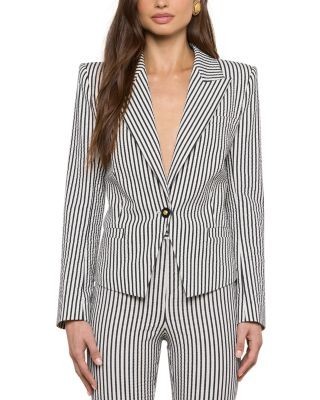 L'Agence Misa Short Single Breasted Blazer