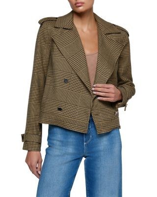 L'Agence Xoey Cropped Trench Jacket