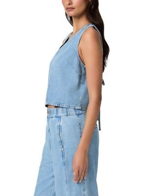 Paige Zola Denim Top