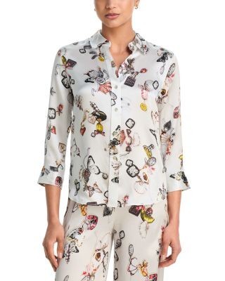 L'Agence Dani Butterfly 3/4 Sleeve Blouse