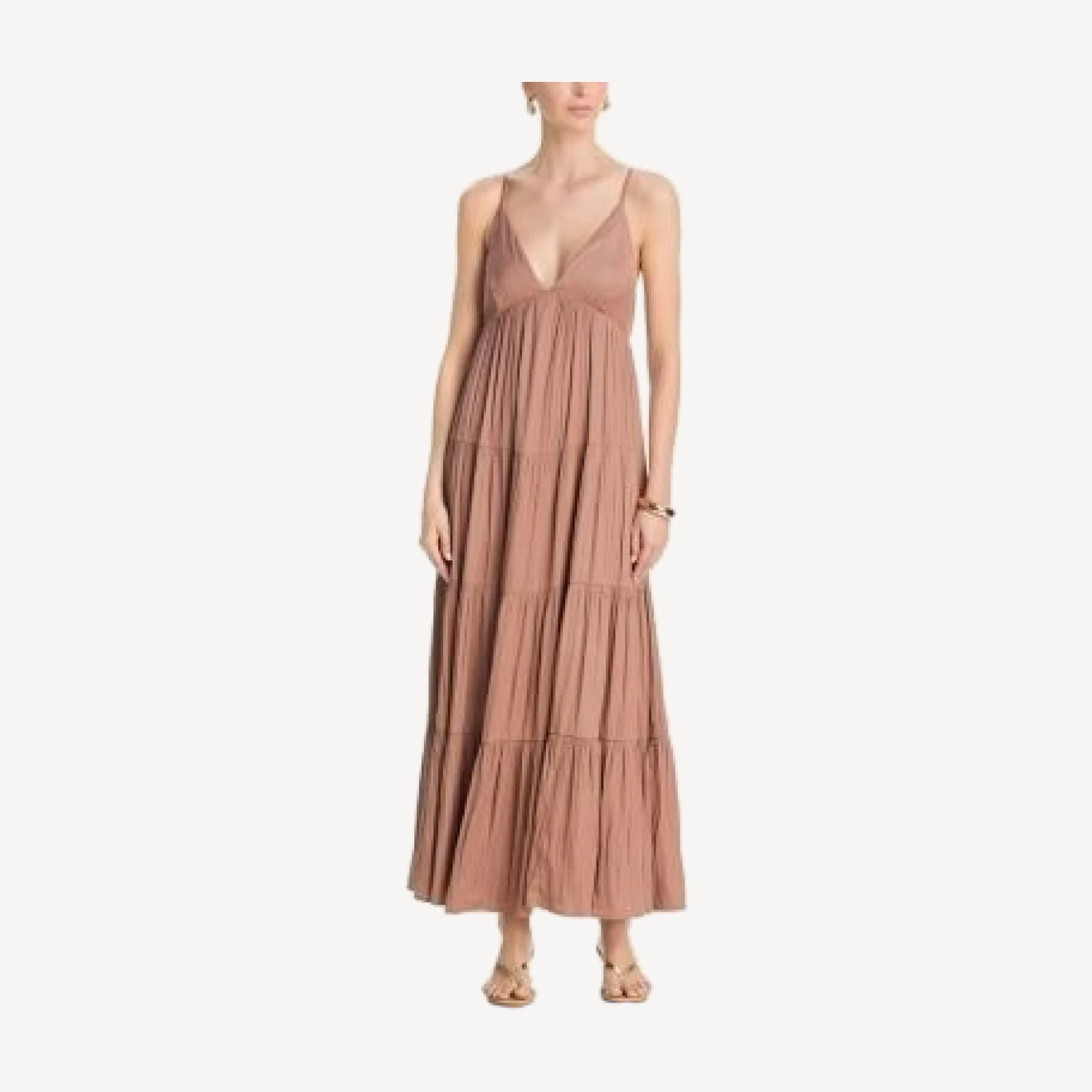 L'Agence Lua Tiered Maxi Dress