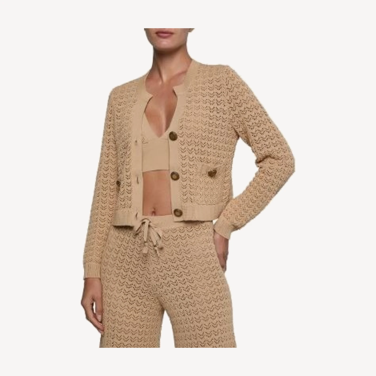 L'Agence Orla V Neck Cardigan