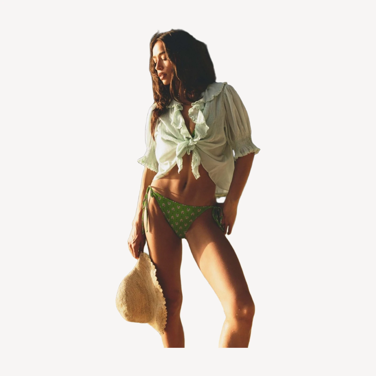 HENRI TOP -- SEAFOAM