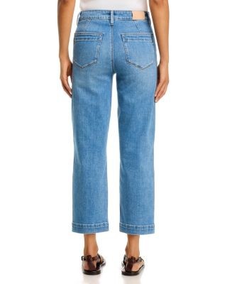 Paige Quincy High Ankle Straight Jeans in Redondo
