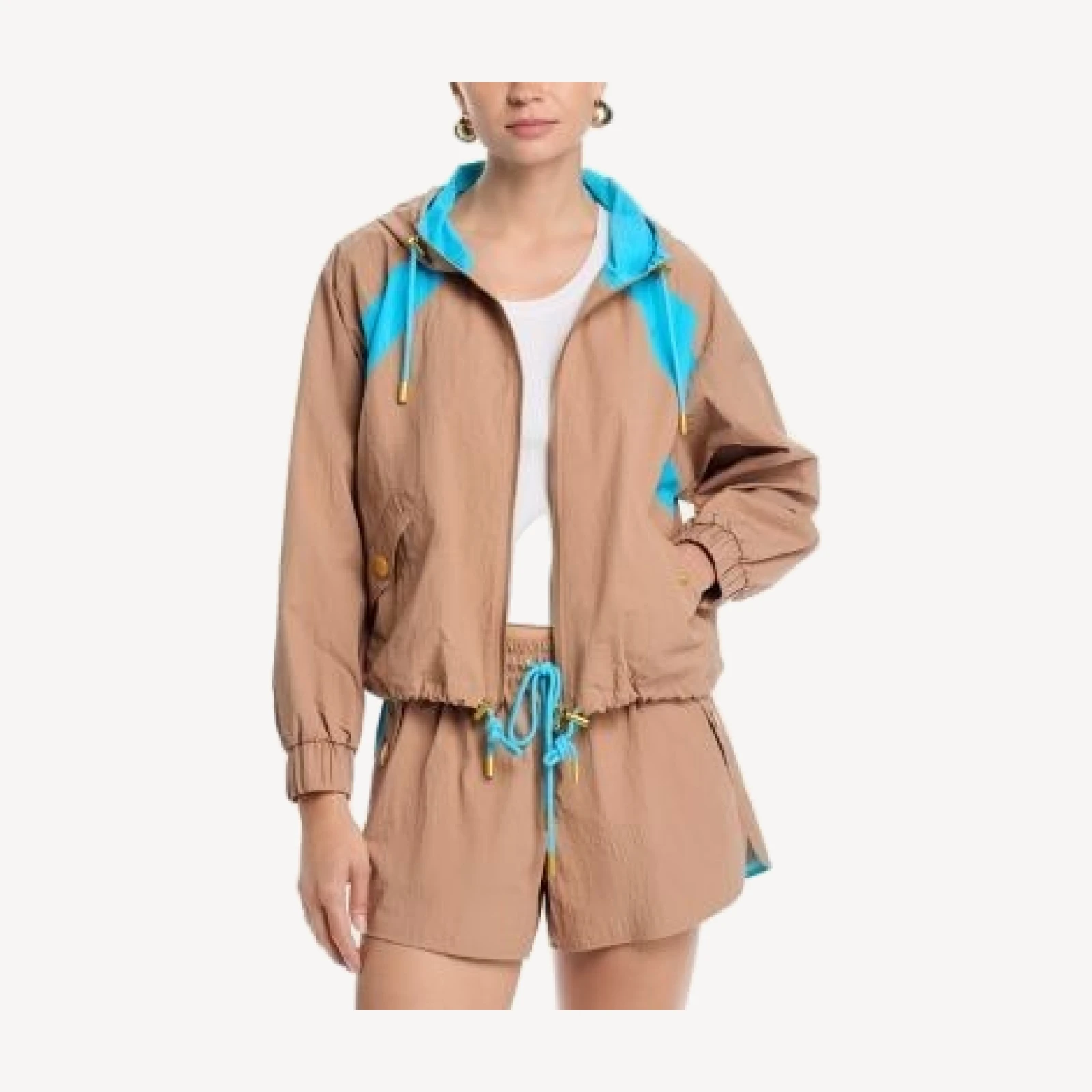 L'Agence Lark Colorblocked Windbreaker Jacket