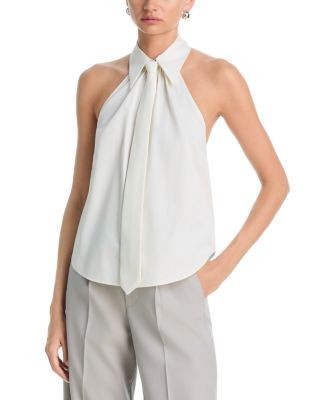 L'Agence Wren Necktie Halter Top