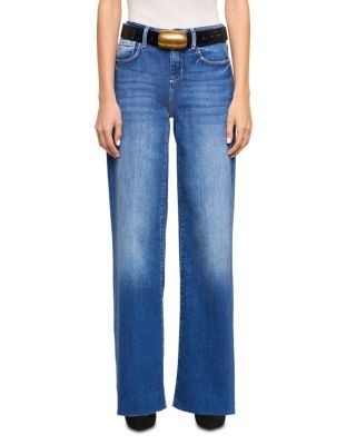 L'Agence Petites Scottie High Rise Wide Leg Jeans in Hasting