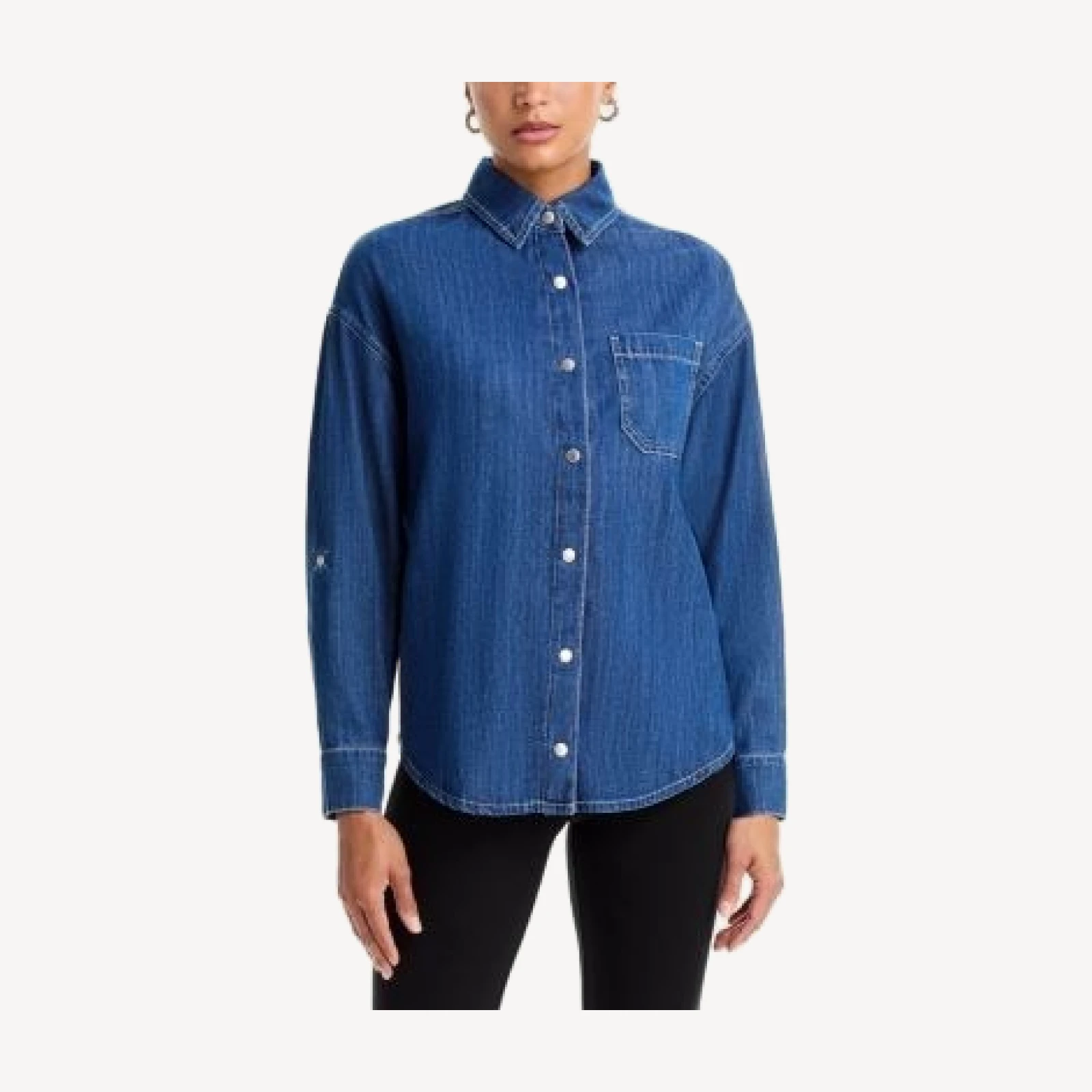 L'Agence Jorah Cotton Relaxed Long Sleeve Shirt