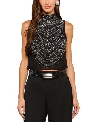 L'Agence Yun Draped Crystal Tank