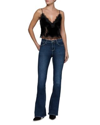 L'Agence Kimber Velvet Lace Camisole