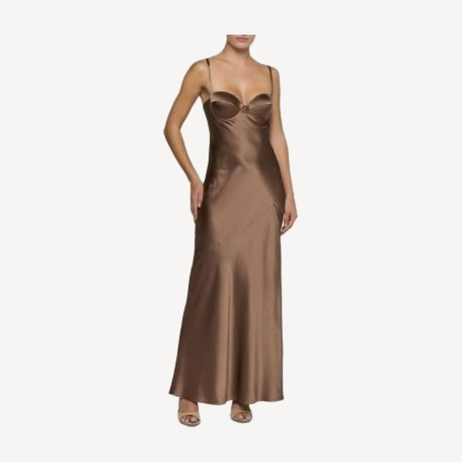 L'Agence Sayla Silk Maxi Dress