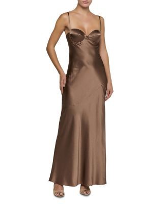L'Agence Sayla Silk Maxi Dress