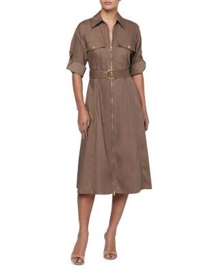 L'Agence Callen Midi Shirtdress