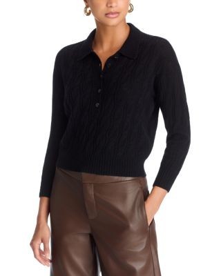L'Agence Airy Cable Knit Wool Sweater