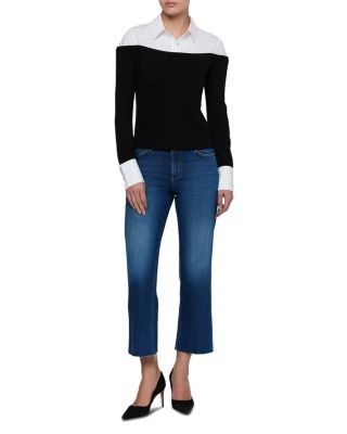 L'Agence Mathilde Mixed Media Top