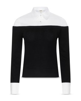 L'Agence Mathilde Mixed Media Top