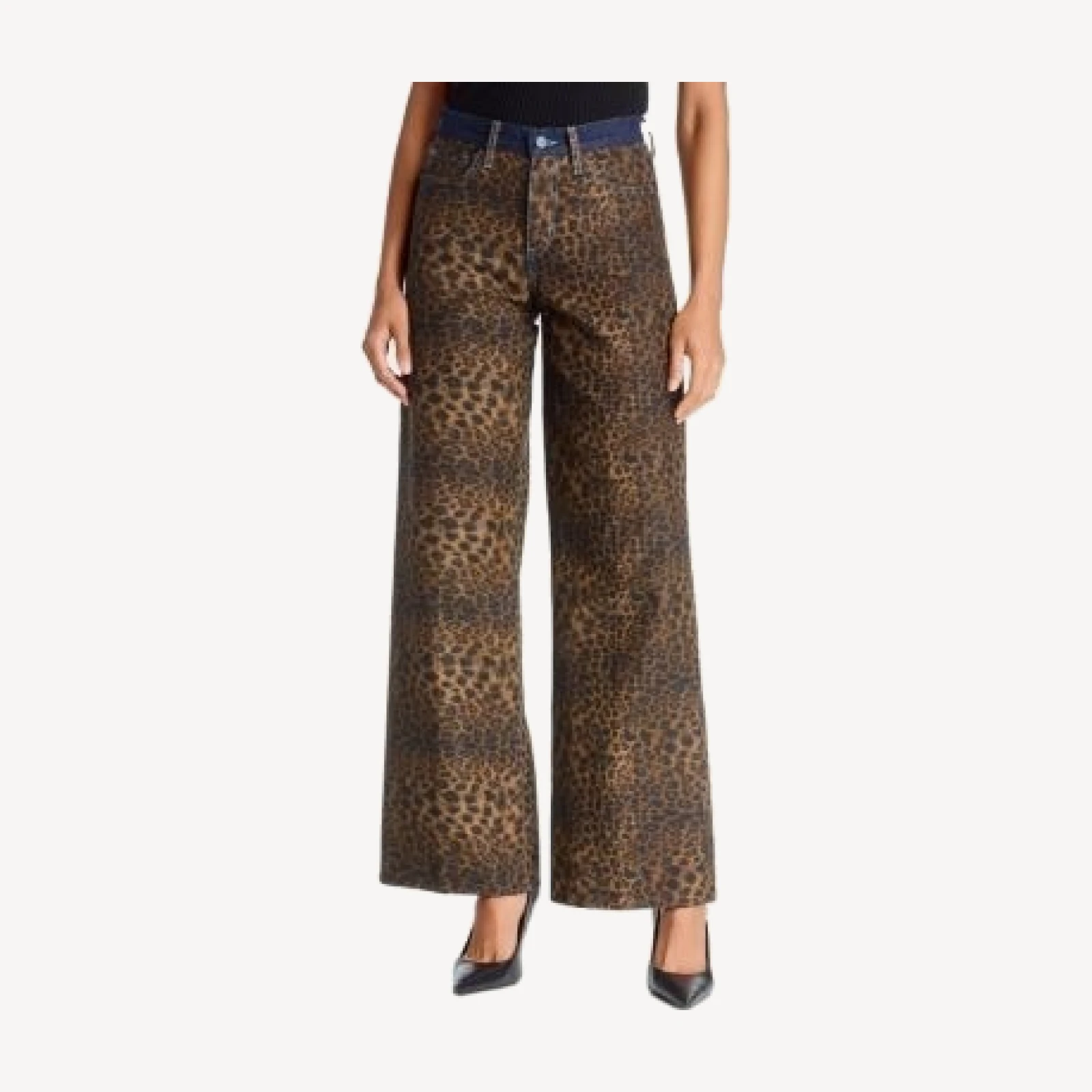 L'Agence Alicent High Rise Sneaker Wide Leg Jeans in Zephyr