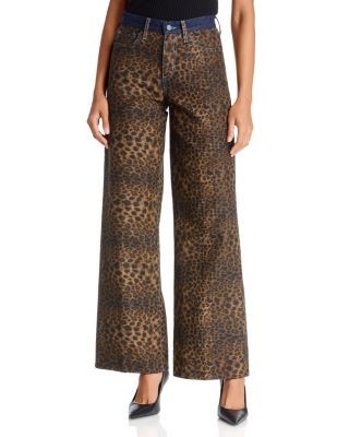 L'Agence Alicent High Rise Sneaker Wide Leg Jeans in Zephyr