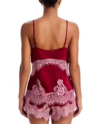 L'Agence Mitsu Lace Trim Camisole Top