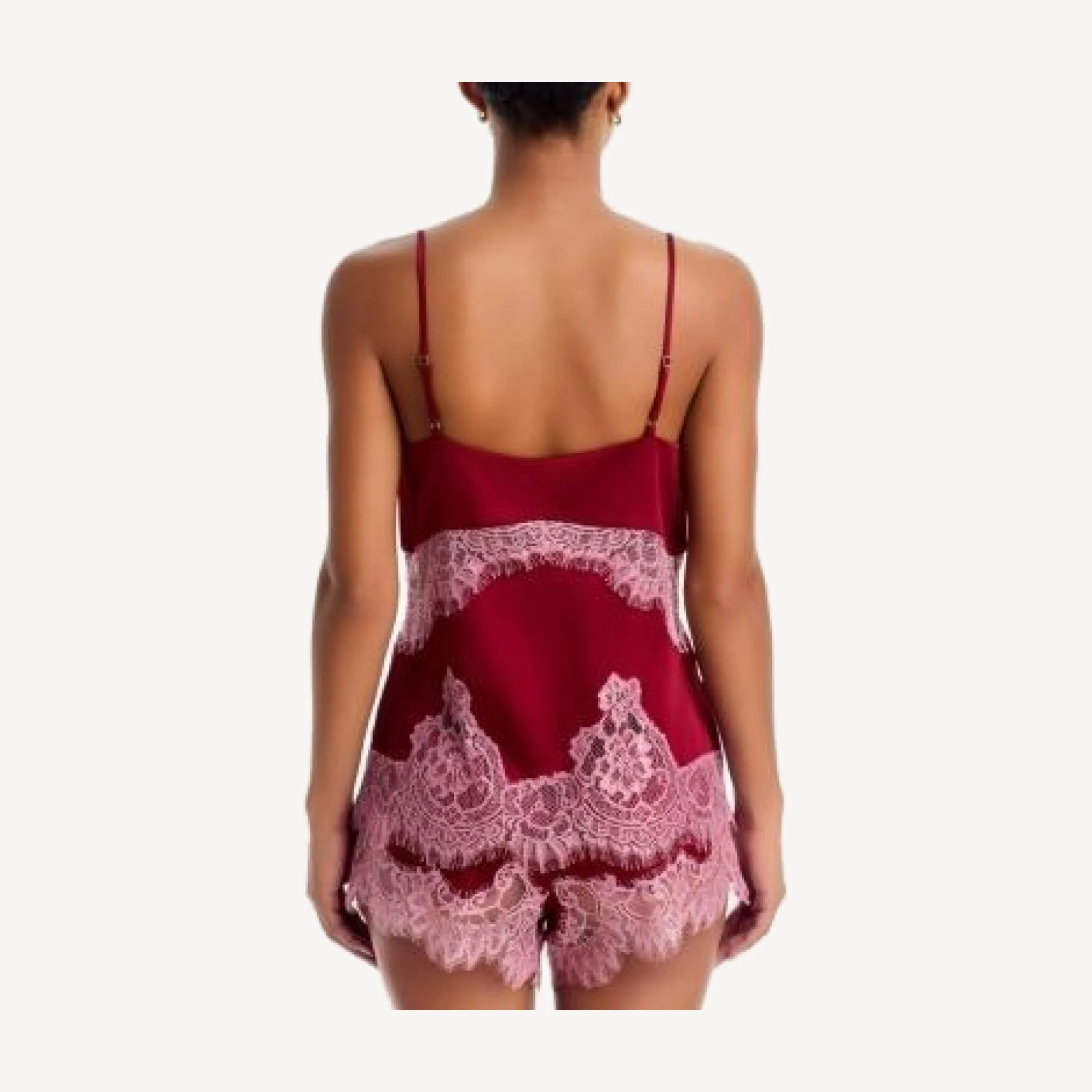 L'Agence Mitsu Lace Trim Camisole Top