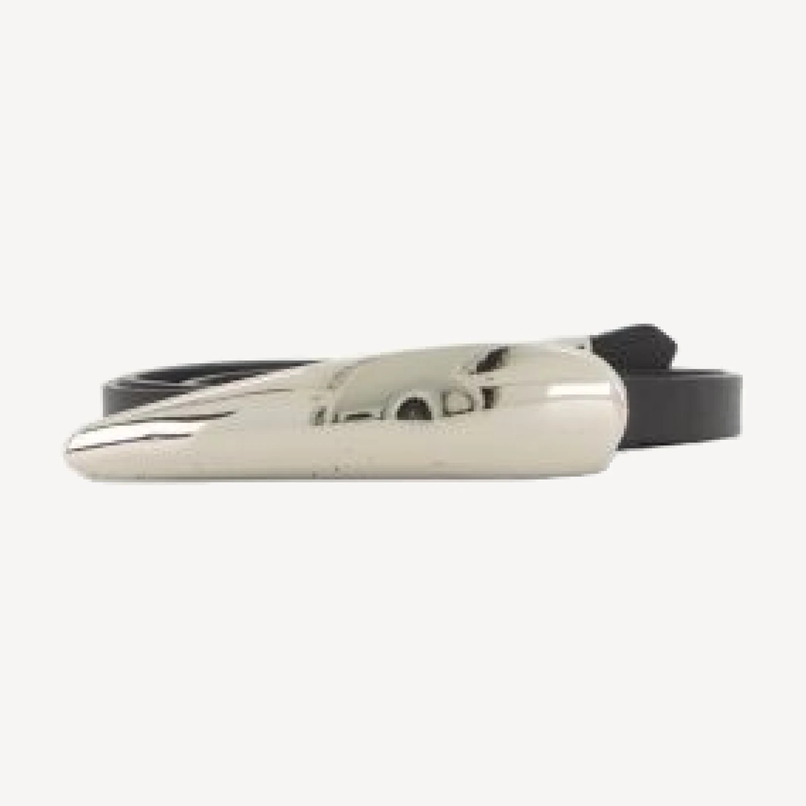 Vince Women's Sculptural Plaque Slim Leather Belt