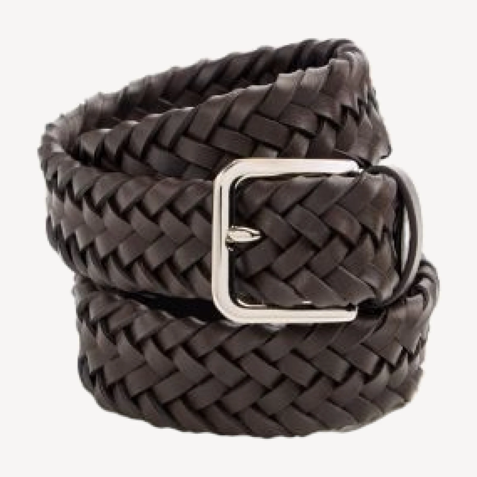Vince Men's Woven Leather Belt