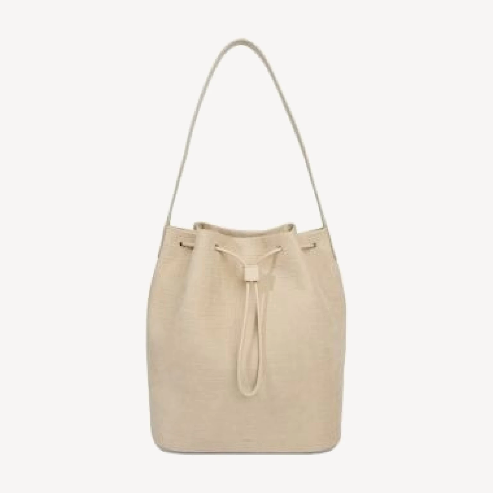 Vince Sarai Embossed Leather Bucket Bag