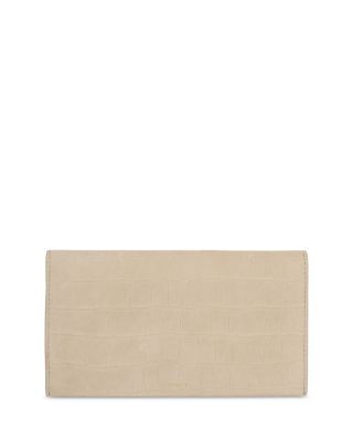 Vince Embossed Leather Continental Wallet