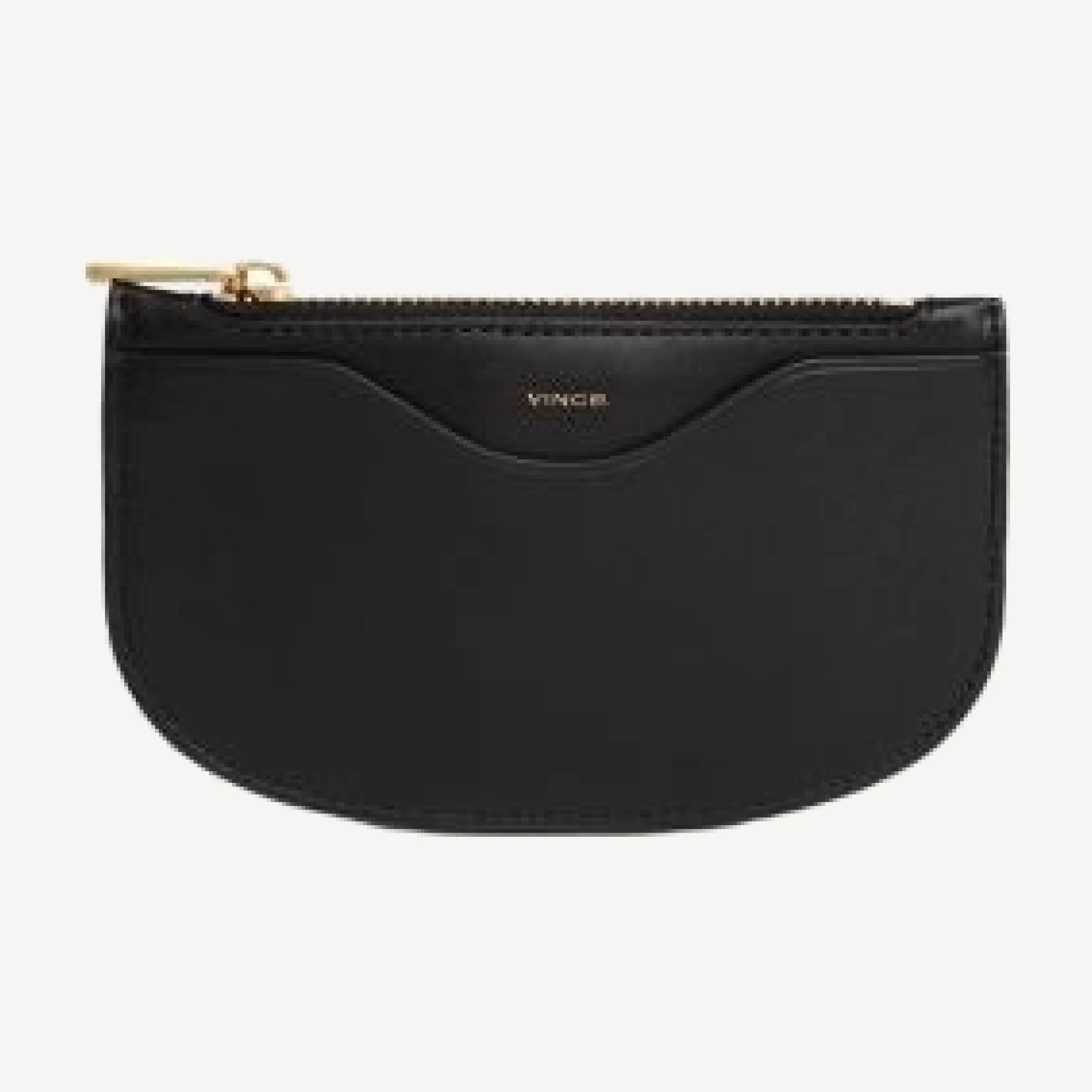 Vince Half Moon Leather Card Case
