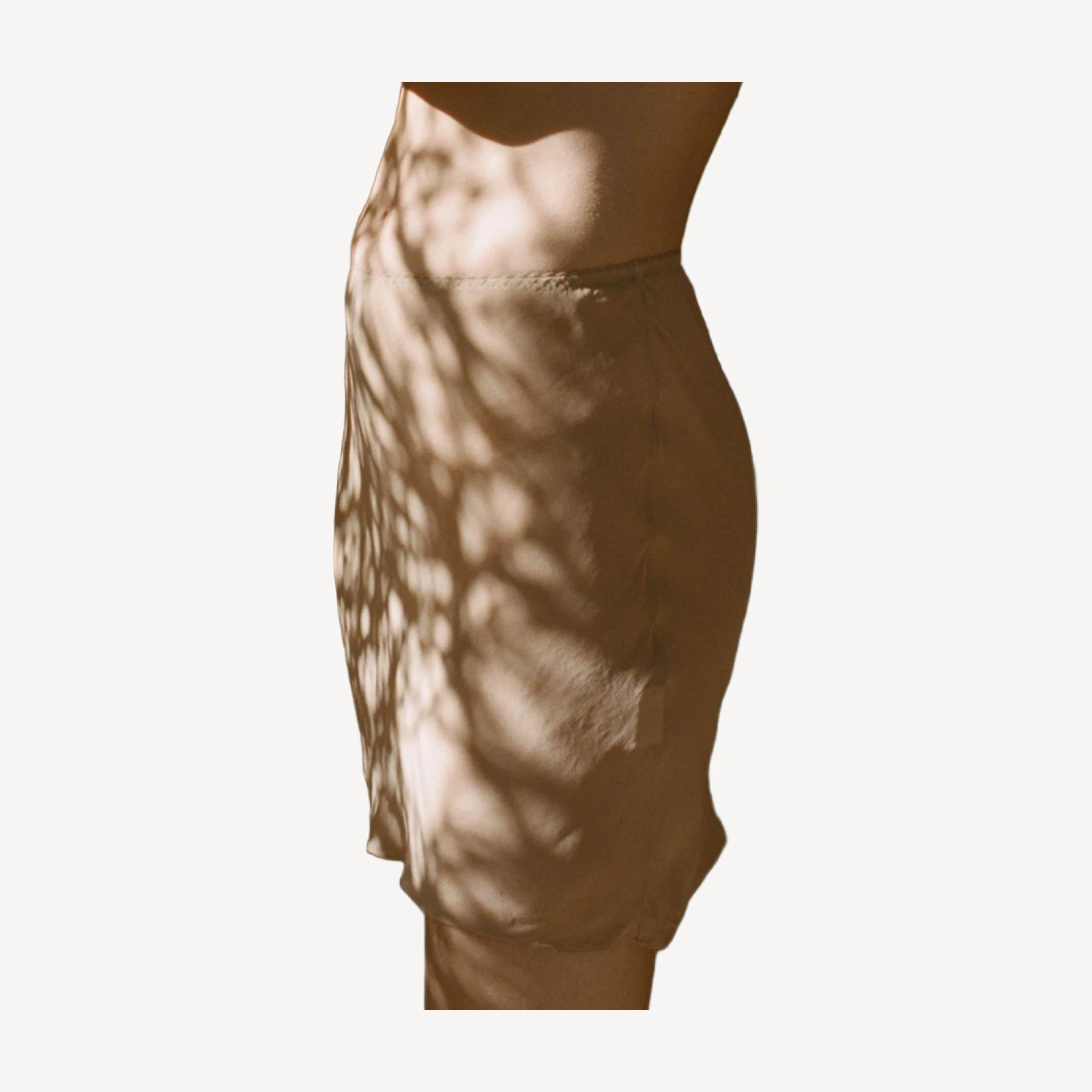 MINI SKIRT SLIP -- SAND DOLLAR