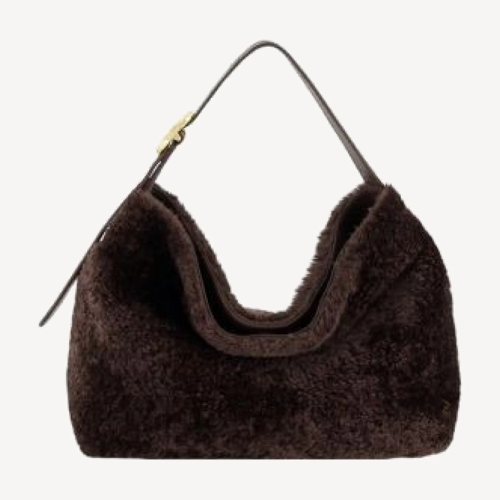 Vince Small Shearling & Leather Hobo
