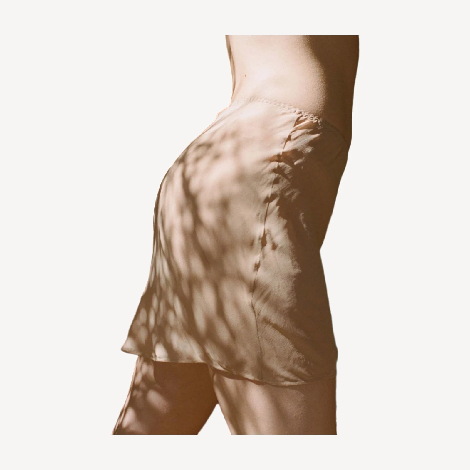 MINI SKIRT SLIP -- SAND DOLLAR